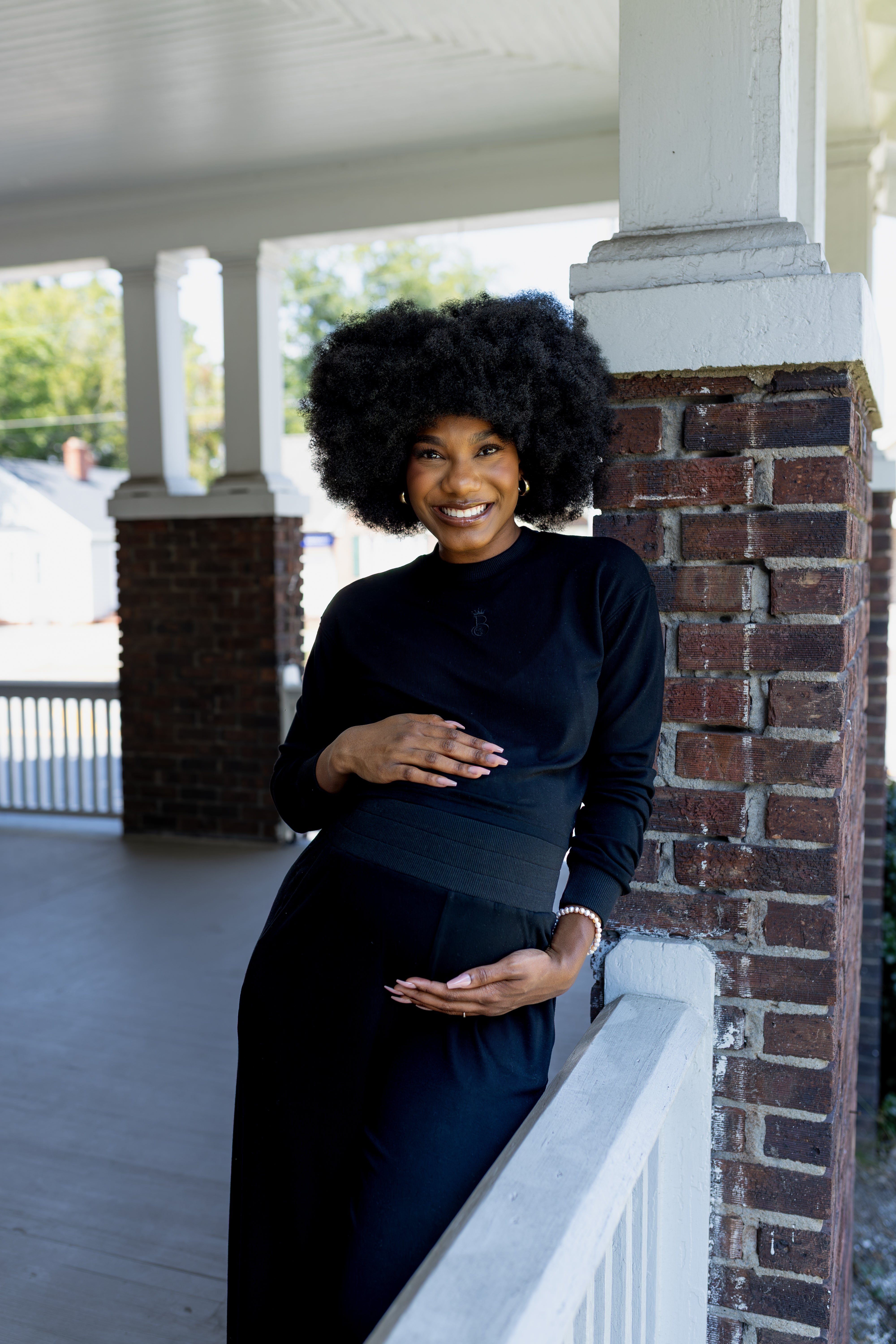 Bump Bliss Wide Leg Set - Black