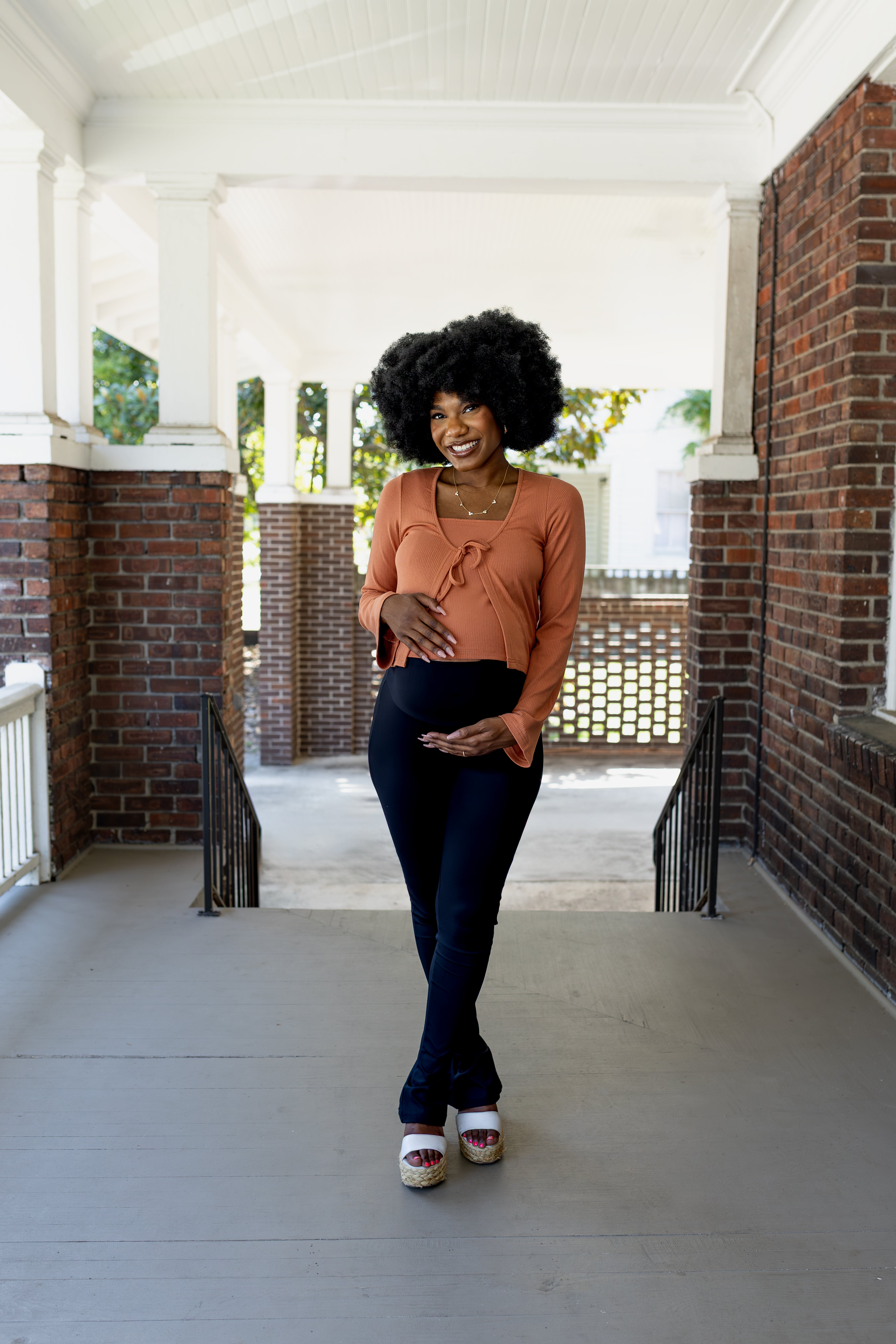 Bump Luxe Cardigan Set - Bronze