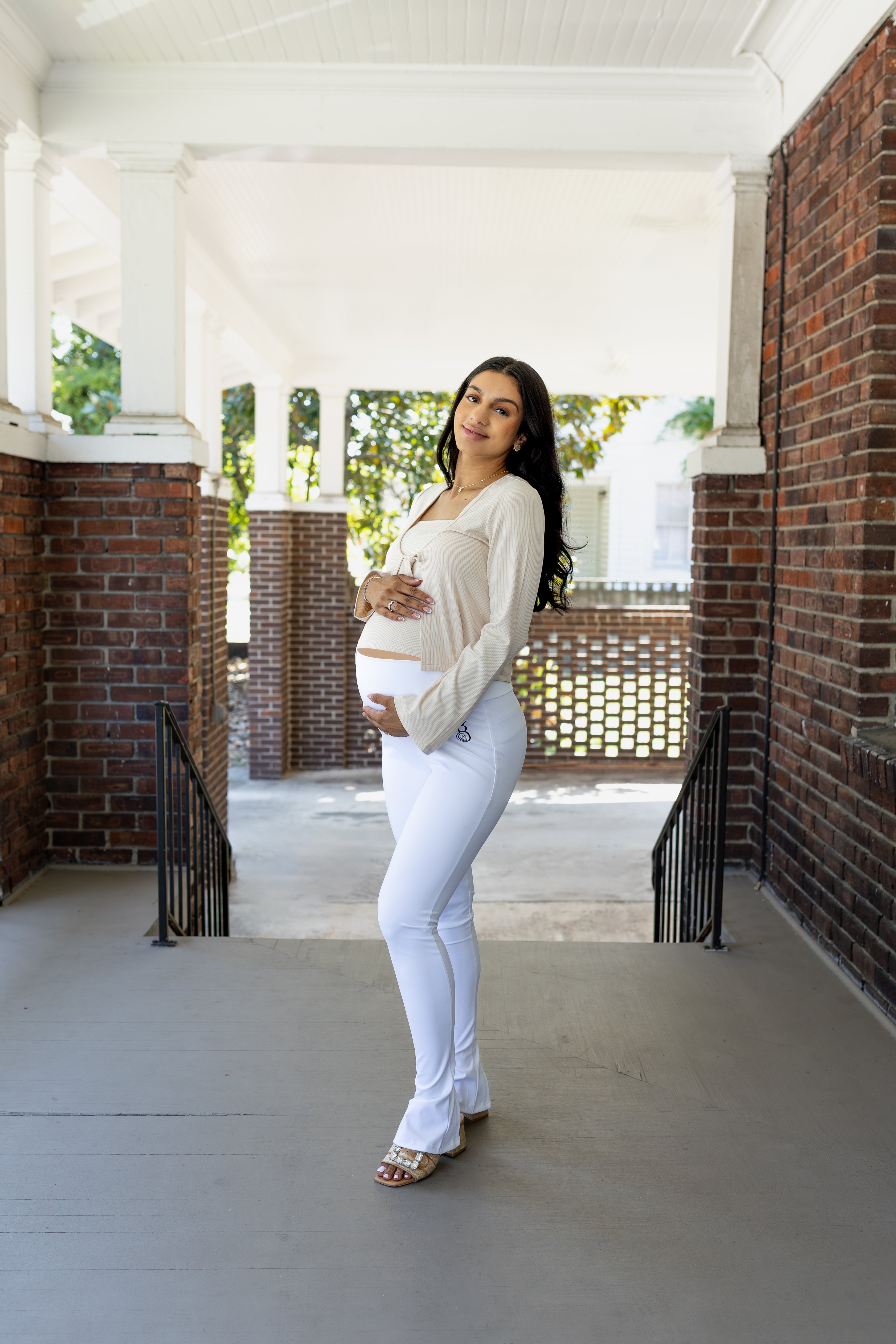 Bump Luxe Cardigan Set - Beige