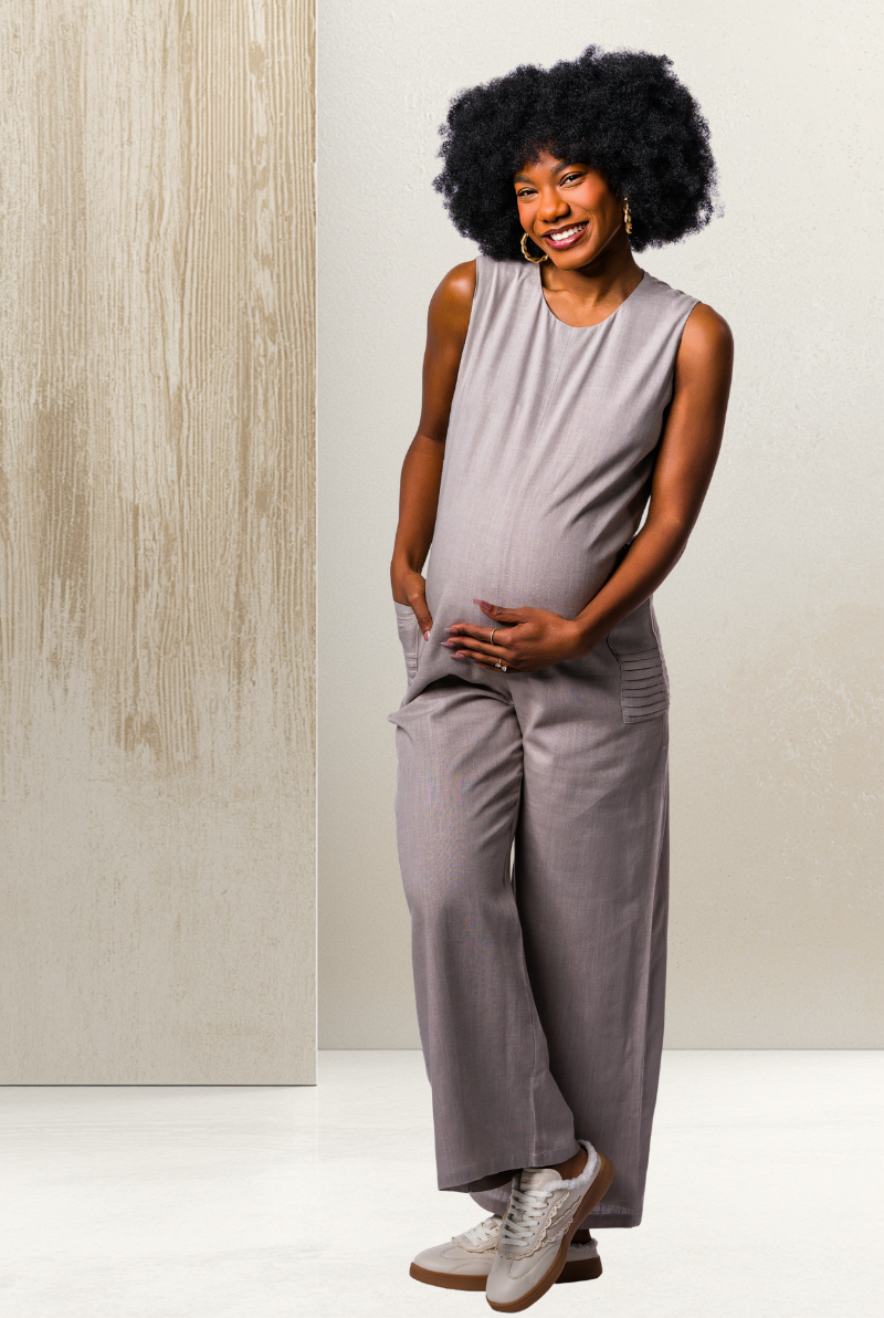 The Radiant Ease Jumpsuit - Taupe