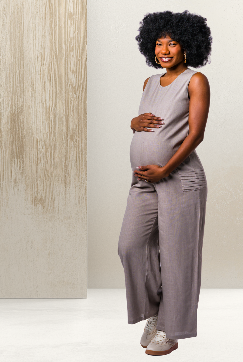 The Radiant Ease Jumpsuit - Taupe