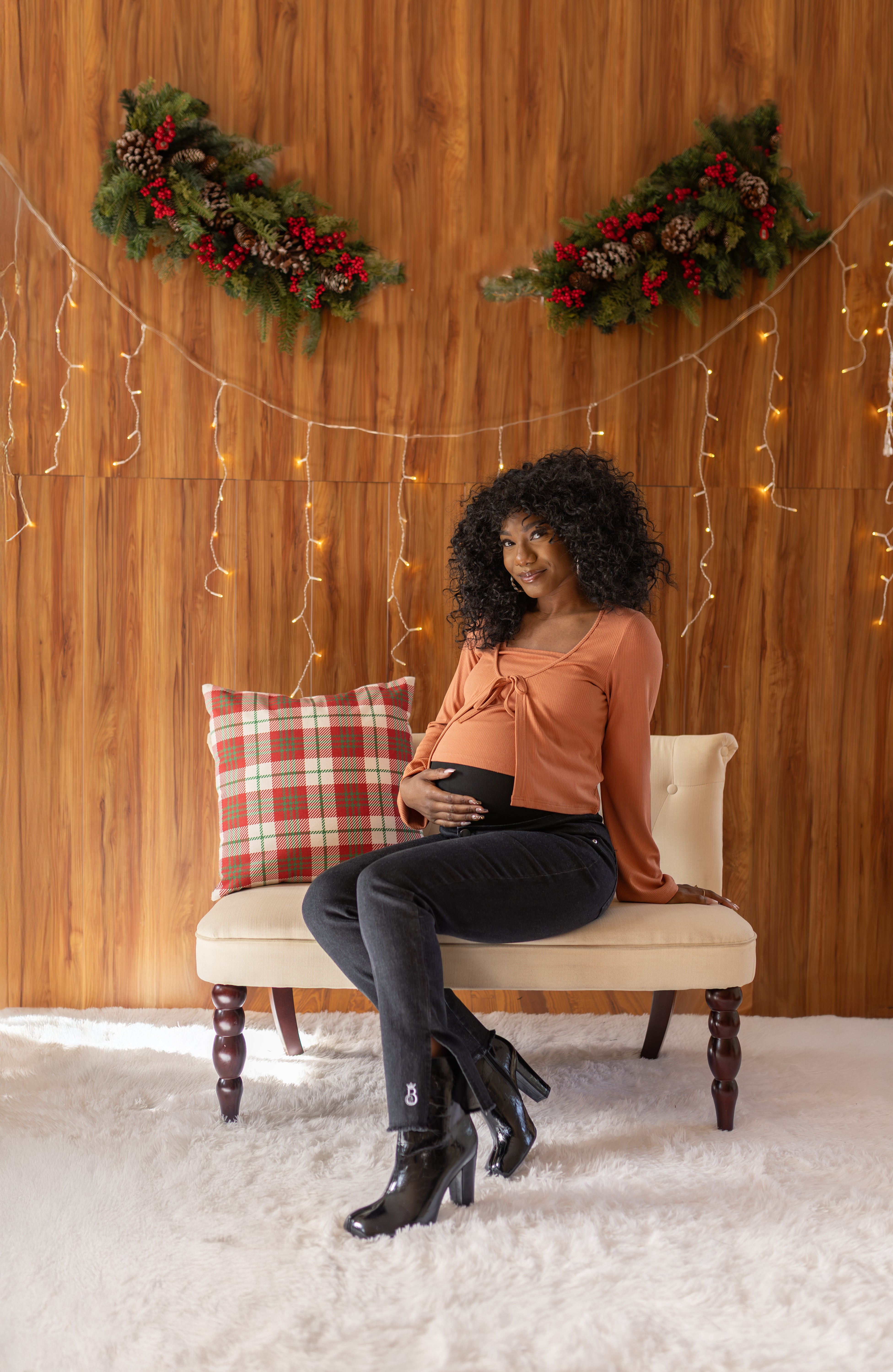 City Chic Slit Jeans - Black