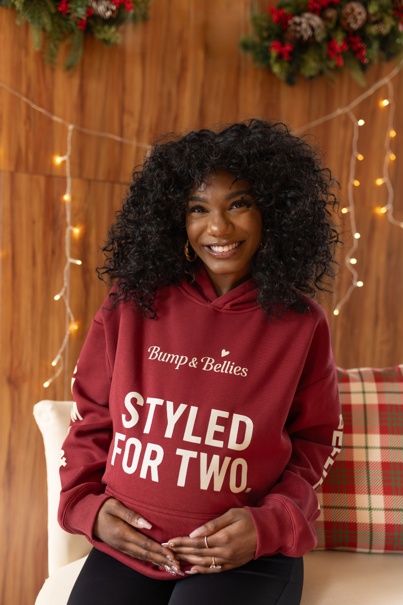 MamaGlow Sweatshirt - Bold Burgundy